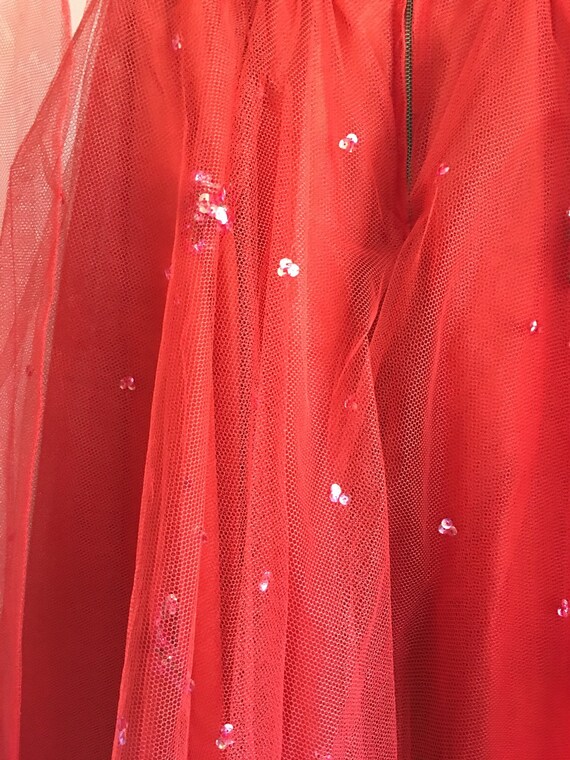 Vintage 50s tulle dress xs - image 8