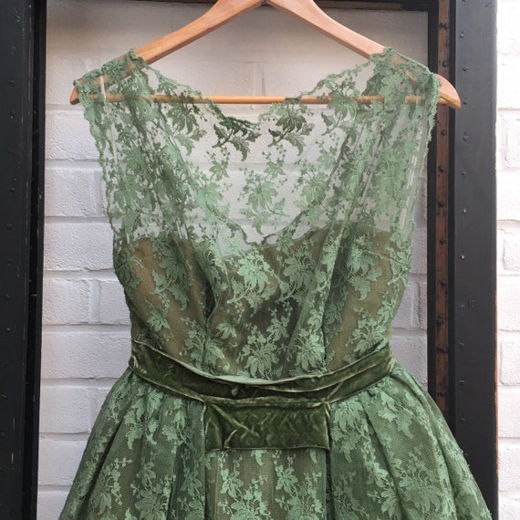 1950s Hardy Amies lace dress