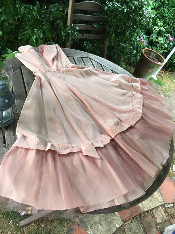 Vintage 50s occasion dress s