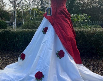 alfred angelo red and white wedding dress Alfred Angelo debuts bridal collection inspired by Disney princesses