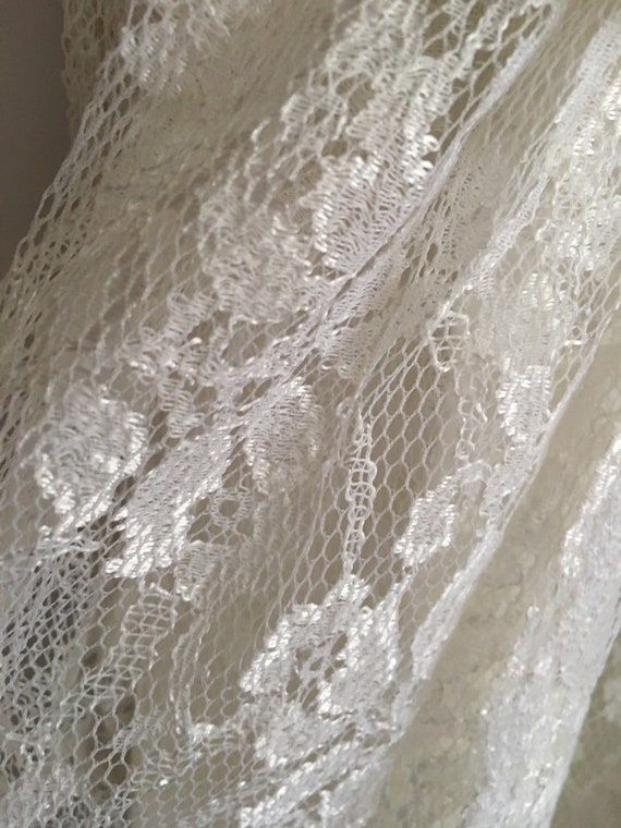 Vintage white lace wiggle dress - image 4