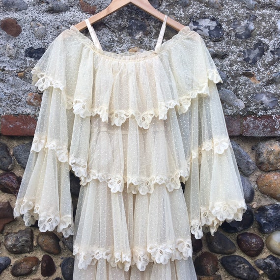 Vintage 70s Frank Usher wedding dress