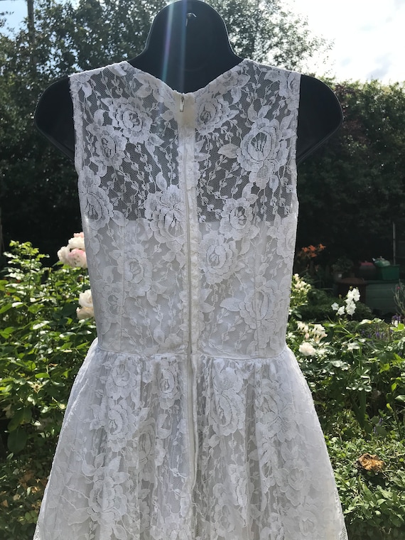 Vintage 50s Lace Dress Prom/Bridal