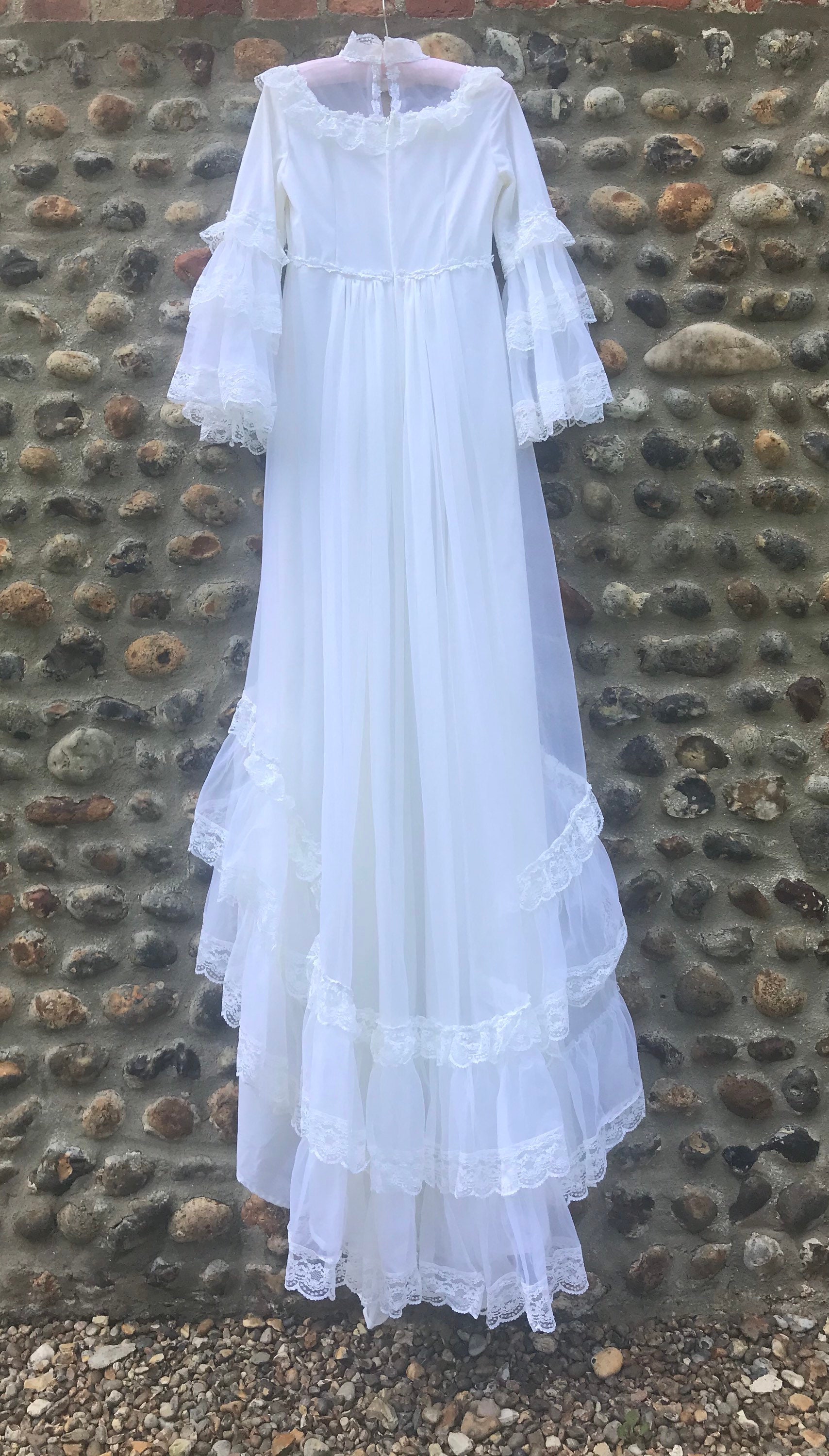 Vintage 70s Wedding Dress - Etsy Vintage 70s Wedding Dress - Etsy