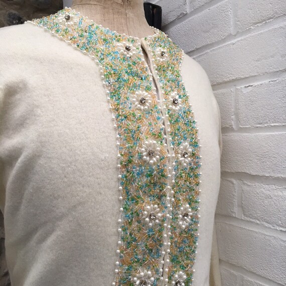 Vintage 50s beaded cardigan