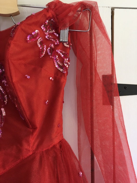 Vintage 50s tulle dress xs