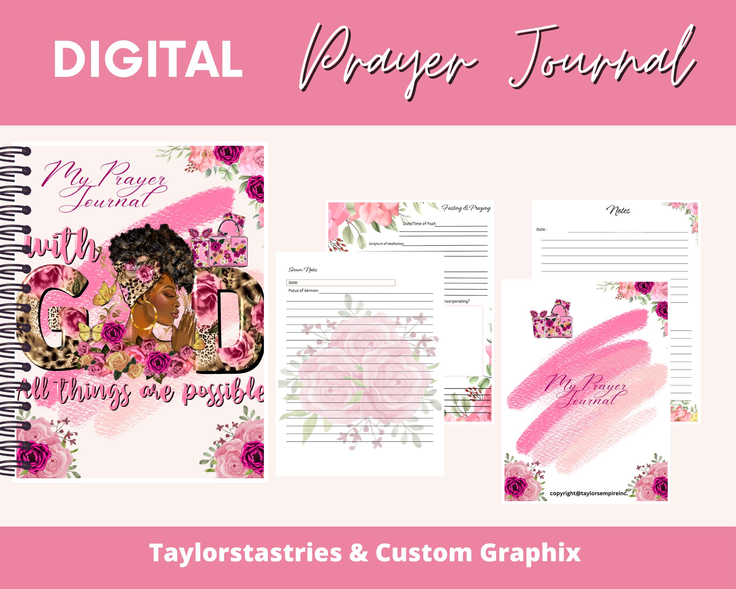 Printable Digital Prayer Journal for Women | Guided Faith Workbook | 30 ...