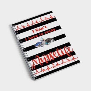 Nursing School Spiral Notebook: #NurseLife Studybook