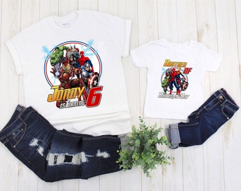 avengers birthday family shirts