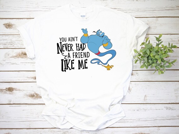 Genie and Lamp You Aint Never Had a Friend Like Me Disney | Etsy