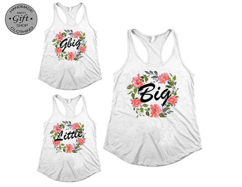 Big Little Shirts Big Little Sorority Big Little Tank Tops Etsy