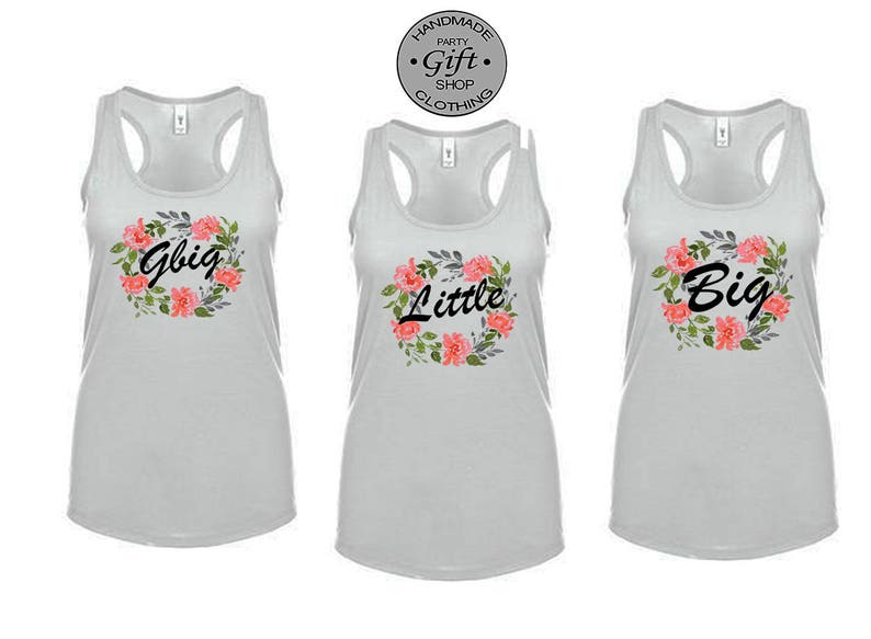 Big Little Shirts Big Little Sorority Big Little Tank Tops Etsy