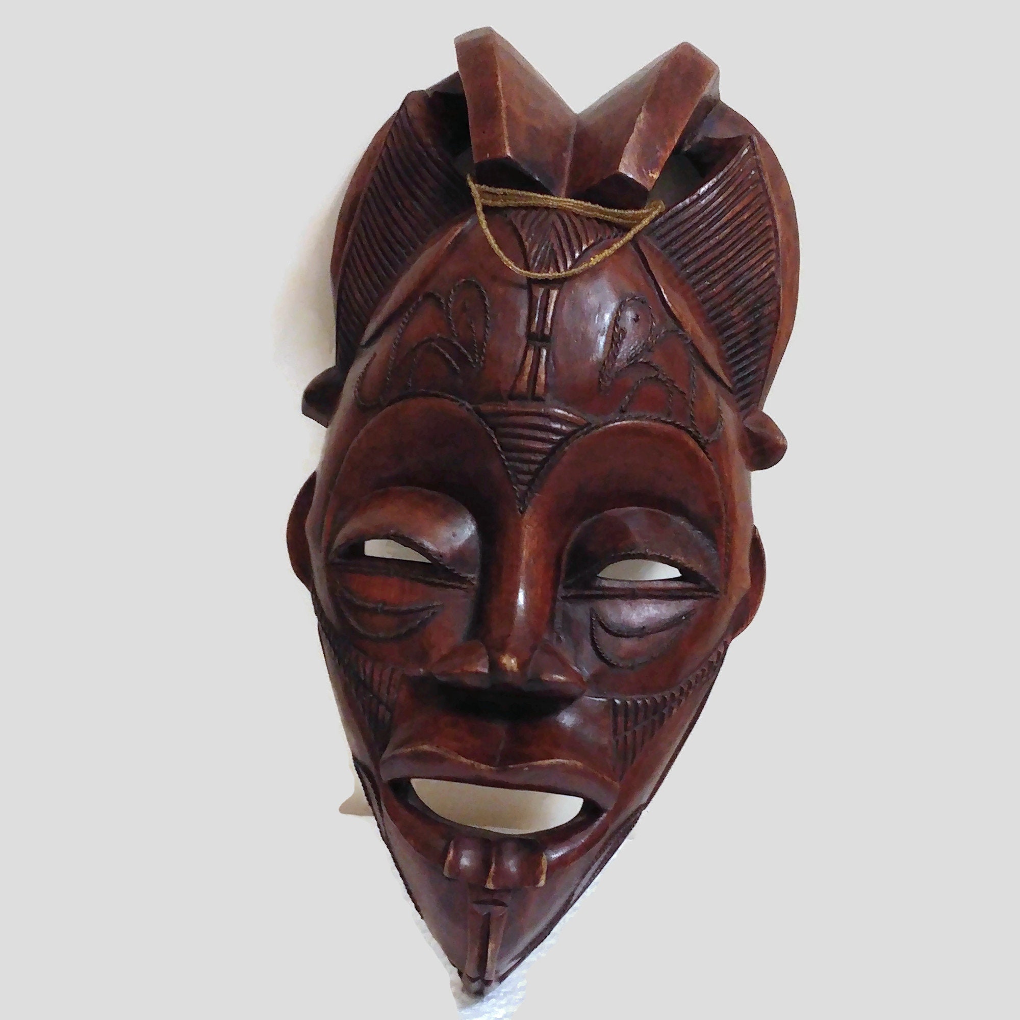 Solid Black Antelope Gazelle Original Kamba Tribe Table Art