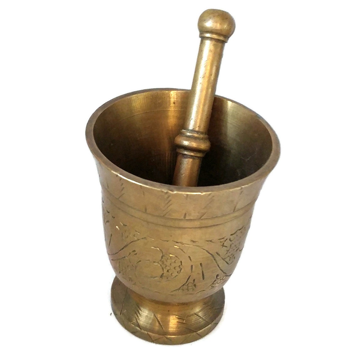 Vintage Brass Vintage Brass Mortar Pestle Vintage Brass | Etsy