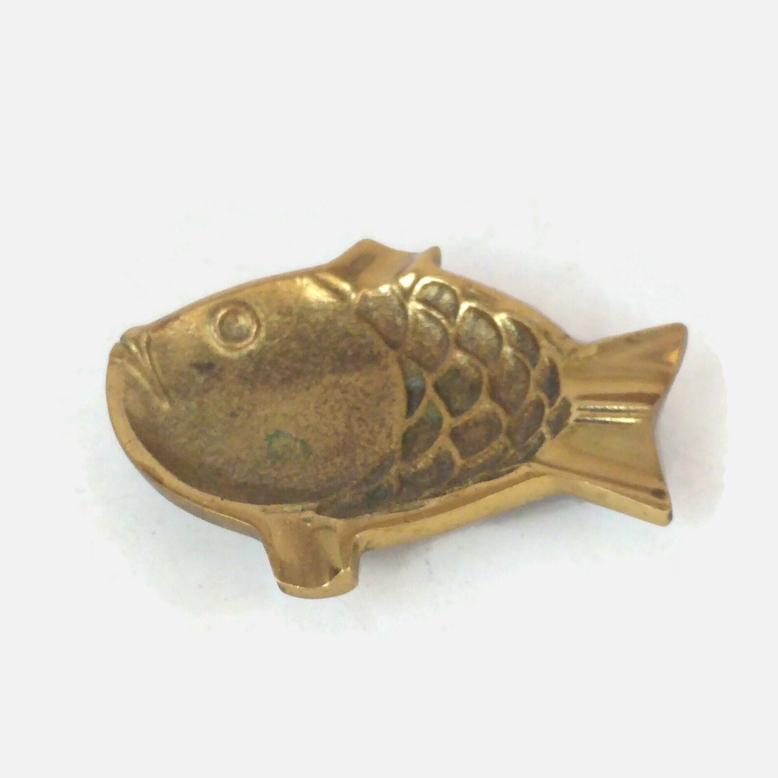 Vintage Brass Fish Ashtray Trinket Dish Solid Brass Fish Etsy