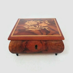 Vintage wood French trinket box