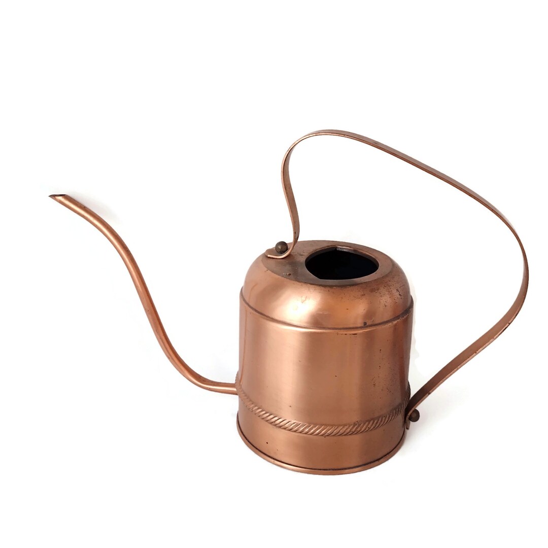 Vintage German Copper Watering Can Sprinkling Can Round Etsy