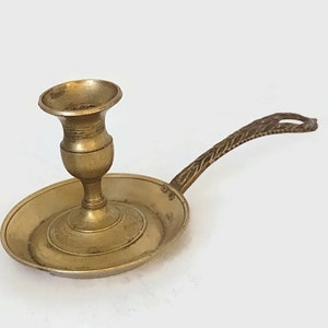 Vintage  brass  Candlestick holder,  Candleholder, Vintage brass  decorated candlestick