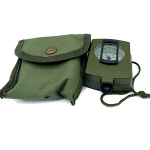Vintage USSR  Army Military army compass, , Military accessories, Travel compass, , Green compass