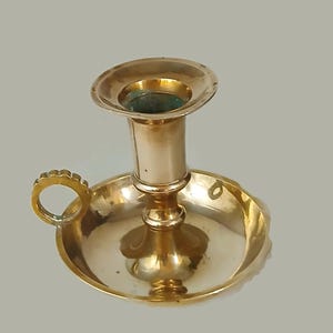 Vintage  brass  Candlestick holder,  Candleholder, Vintage brass  decorated candlestick