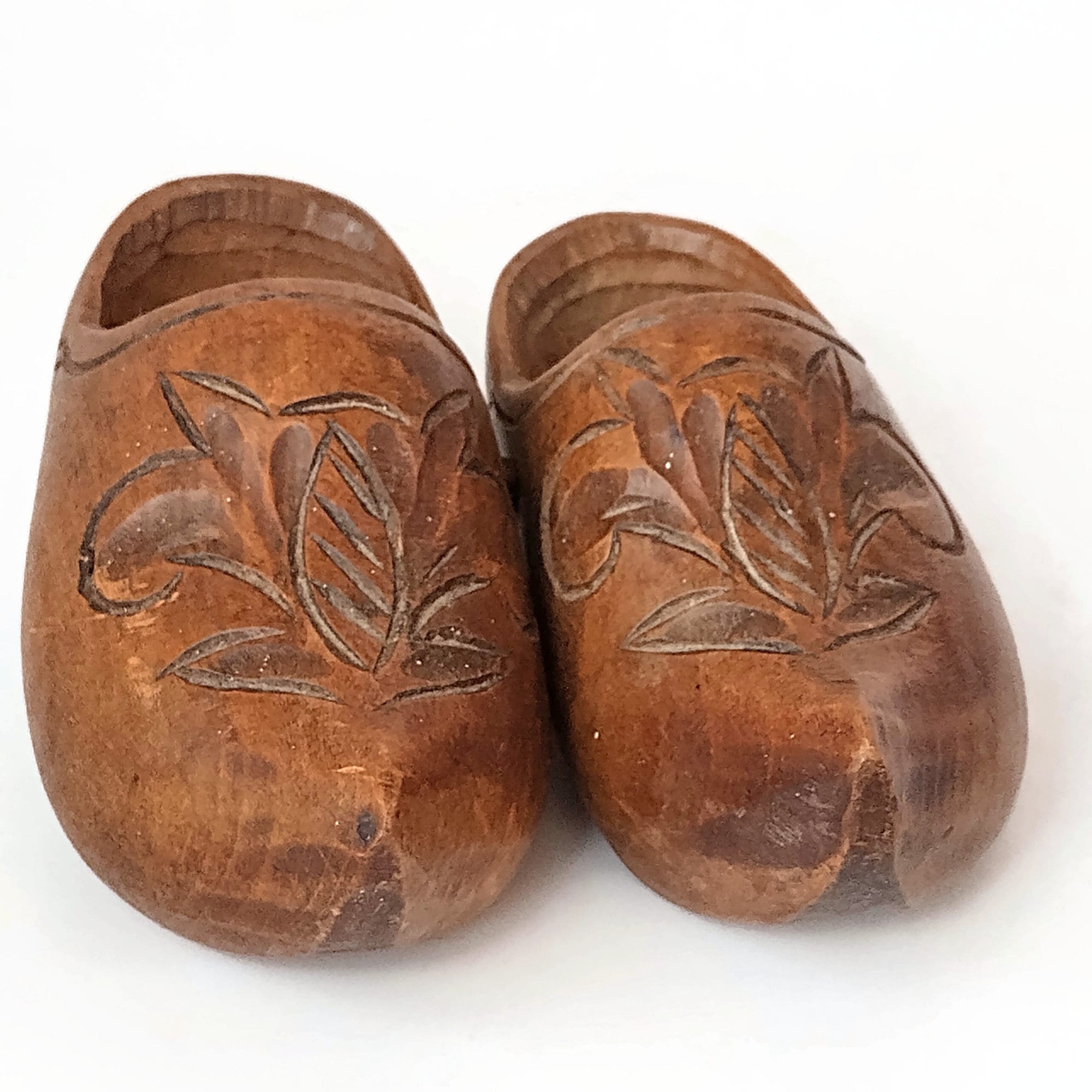 Vintage franc s bret n zapatos peque os madera montaje en pared