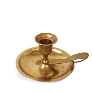 Vintage  brass  Candlestick holder,  Candleholder, Vintage brass  decorated candlestick