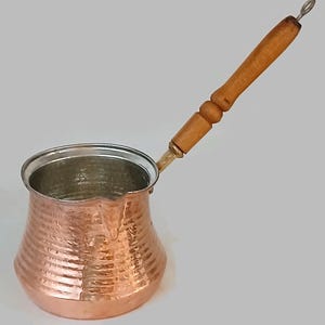 Vintage copper over metal  Coffee Pot kitchen décor, Arabic coffee pot, vintage metal handle t cezve