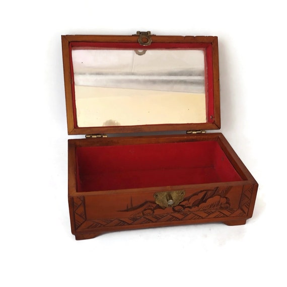 Chinese wooden jewelry box clearance