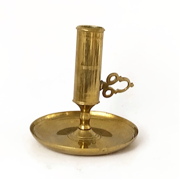 Vintage Brass Candlestick Holder, Candleholder, Vintage Brass Decorated  Candlestick 