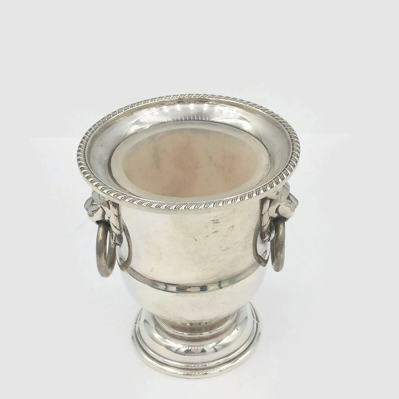 Englische Vintage Silber vergoldet Senf Topf mit Glas ...