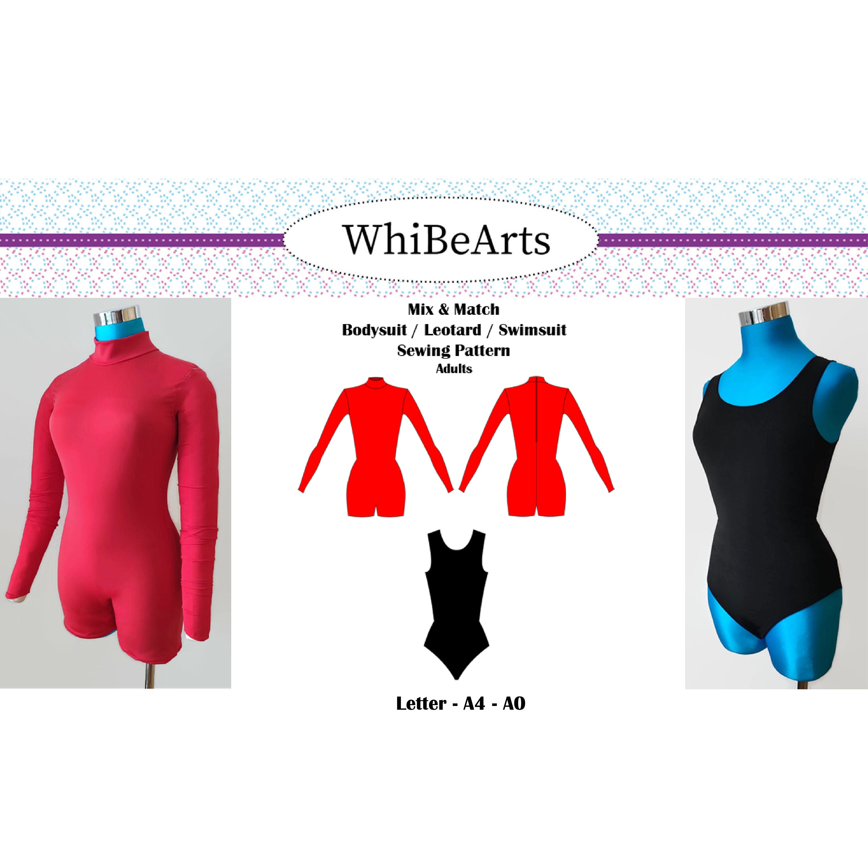 Womens Plus Size Turtleneck Slim Fit Long Sleeve Bodys Leotard Bodysuit Zip  Cuff