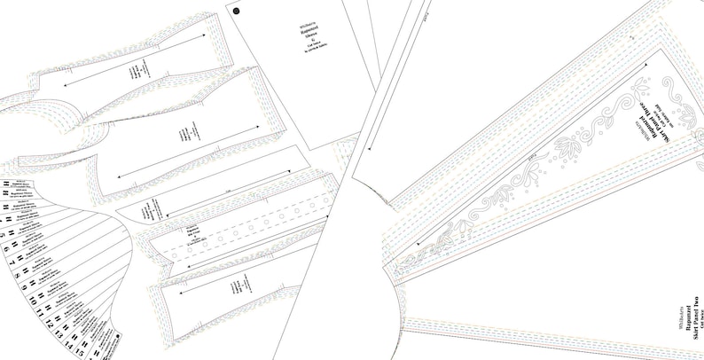 Motif Cosplay Raiponce Patron de couture PDF Multi-taille Adultes instructions incluses image 8