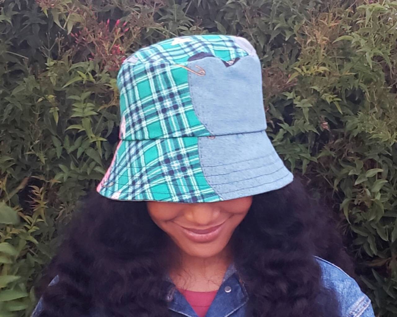 ★★Guess★★ WASHED BLUE DENIM BUCKET HAT NO1AE201 Guess Dark Blue Denim Bucket Hat 100% Cotton One Size Fits