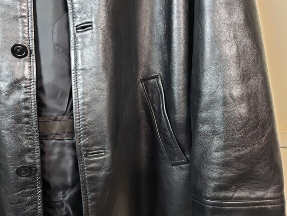 Classic Gap Men's Black Leather Jacket - Immaculate Classic Gap Men's Black Leather Jacket - Immaculate