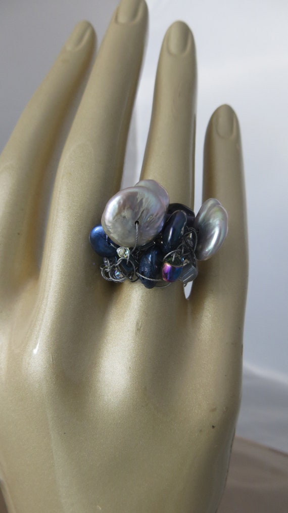 Valentines Day Gift Made in Hawaii Mother/'s Day Gift Pearl Ring Handmade Ring Jewelry Size 4 Ring Freshwater Pearl Handmade