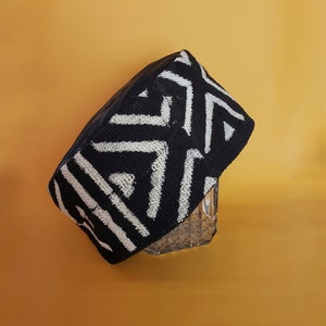 African Mudcloth Kufi Cap - Handcrafted Headwear for Men and Women