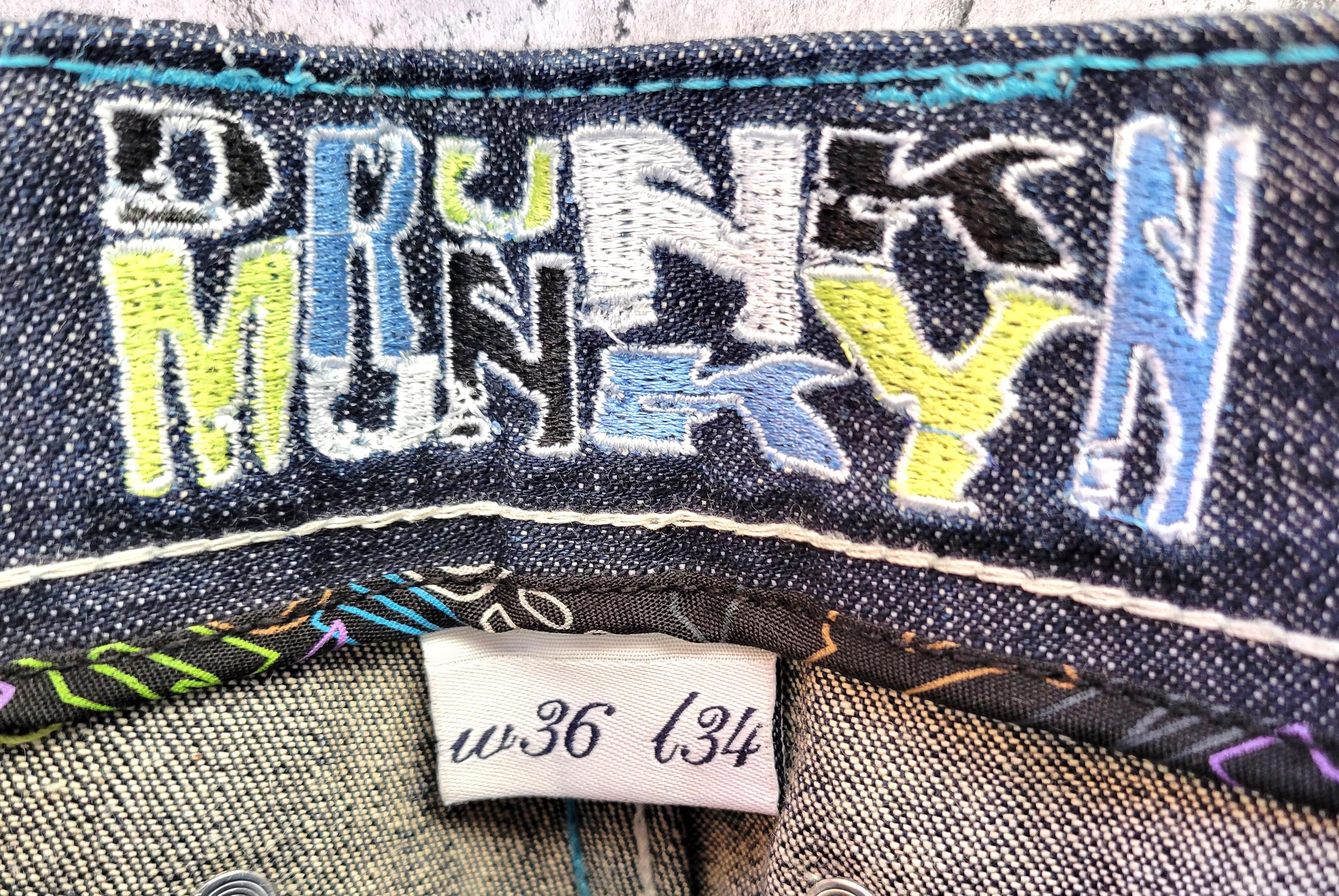 Drunk N Monkey Brand Vintage Jeans, Jeans Have 19.5 Wide Leg