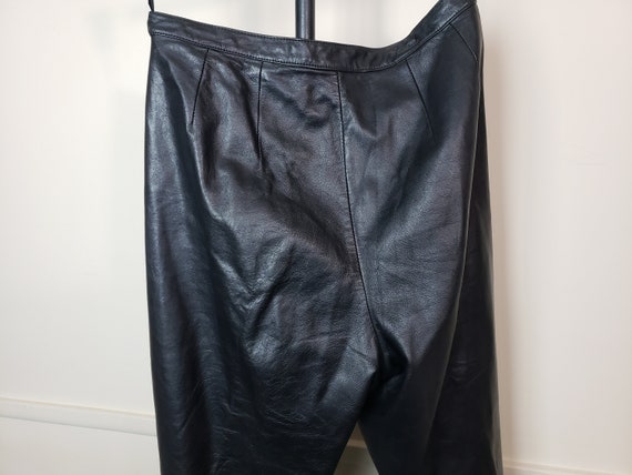 Mixit Elegant Black Leather Pants Size 10 - High-… - image 7