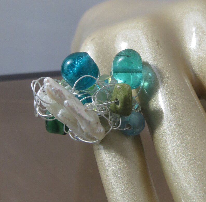 Valentines Day Gift Made in Hawaii Mother/'s Day Gift Pearl Ring Handmade Ring Jewelry Size 4 Ring Freshwater Pearl Handmade