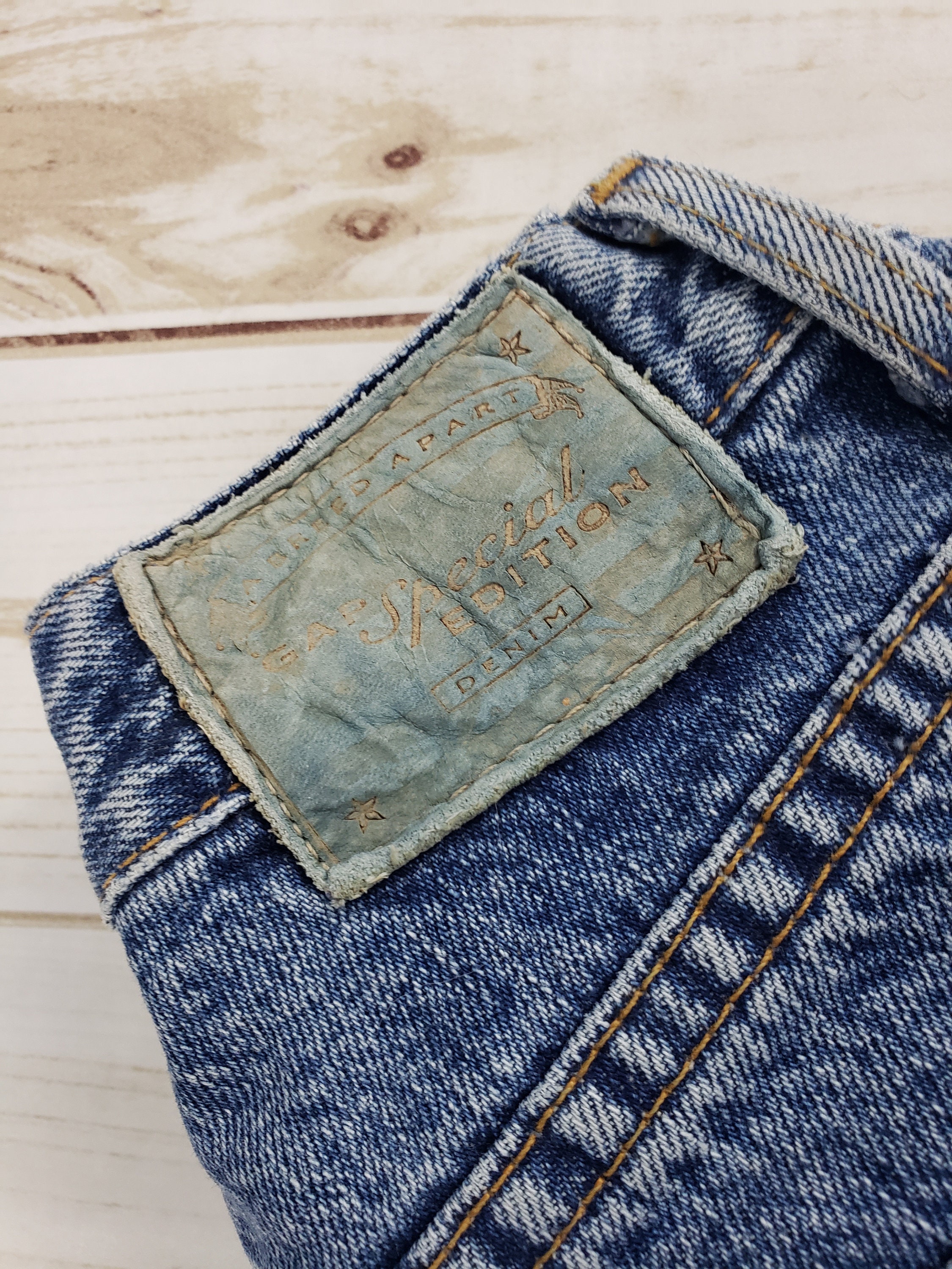 ♪ 2004―2005  gap  A&W ミラノ・ニューヨーク ♪ Vintage Gap Jeans Adult 31x30 Blue Denim Grunge Y2K Street