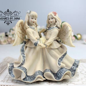 Caja musical Sarah's Angels®, figura de la amistad, decoración coleccionable, regalo de cumpleaños, etiqueta
