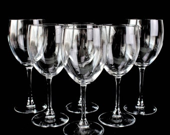 BORMIOLI ROCCO Crystal Wine Glasses, Large Tall Fancy Drinkware, Italian Barware, Red Wine Goblets, Elegant Clear & Bright