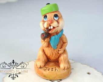 Woodlander Stoneware "Josh" Rabbit Figurine, England