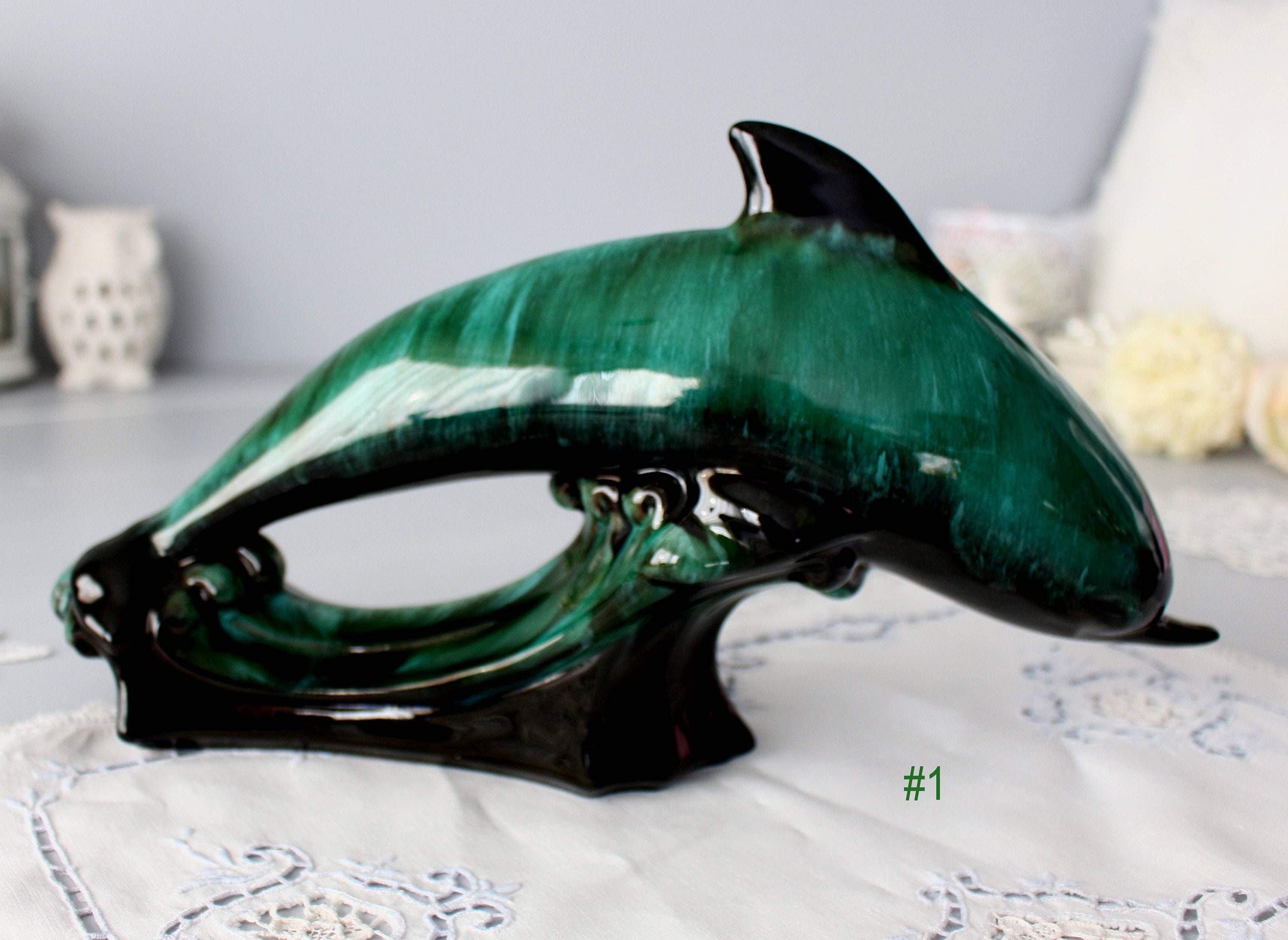Pendelfin, Figurine, Tennyson, Dark Green, (RARE), Turquoise, Tennis R –  Ibon Antiques