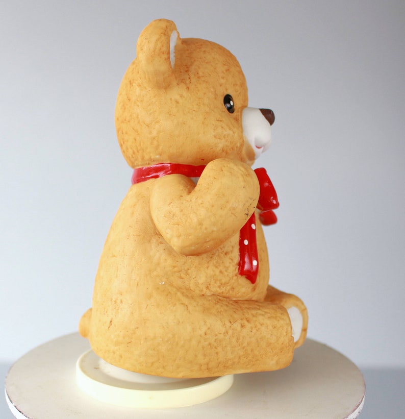 Vintage Musical Box Teddy Bear by Mann Collectible Figurine Etsy