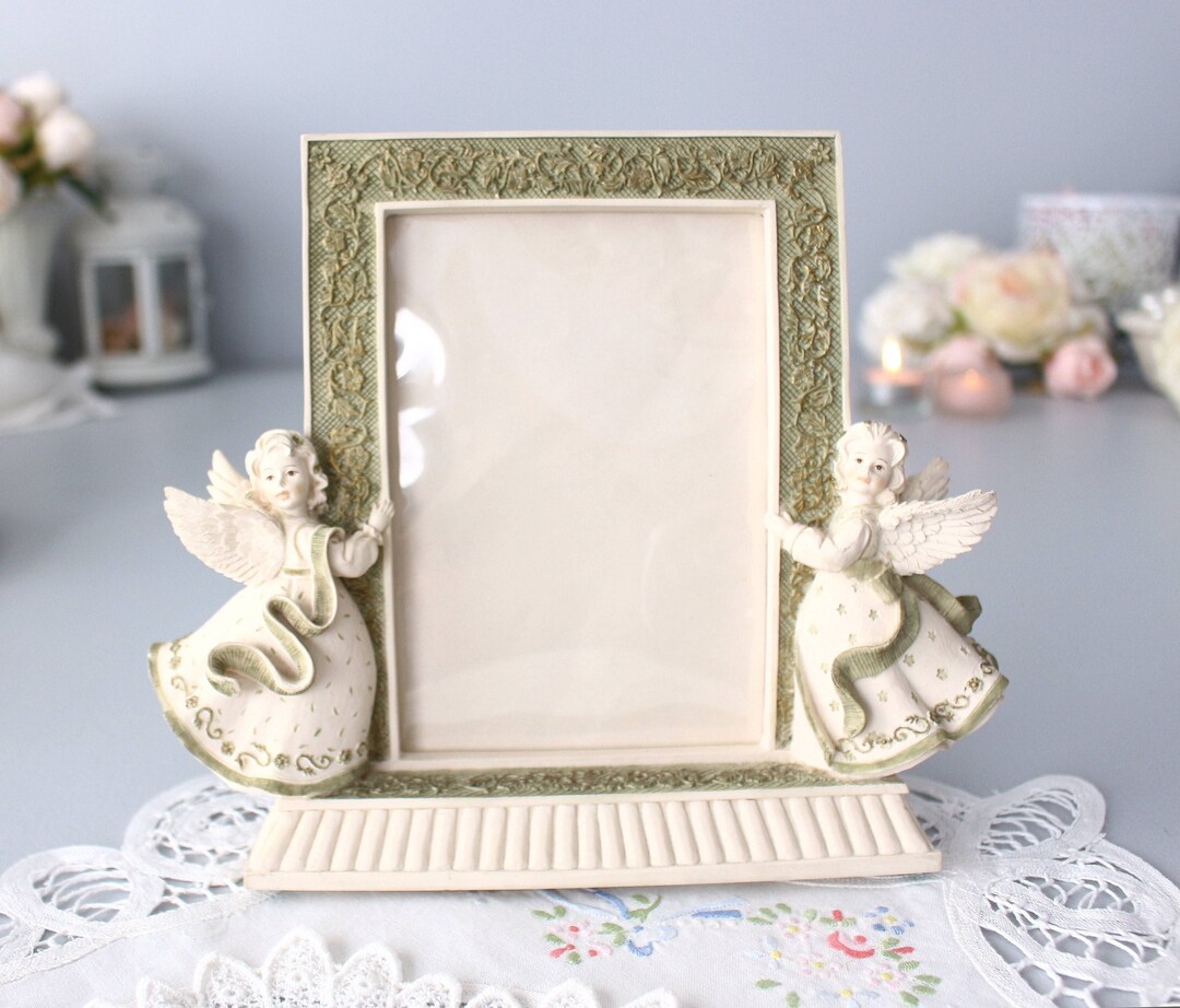 Sarah's Angels® Figurine Frame, Vintage Pastel Resin Picture Frame