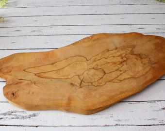 Wood Cutting Board, Presentation Rustic Cheese Serving Board, Charcuterie Board, Natural Large Slice of Tree, Bread Serving Board, Party On