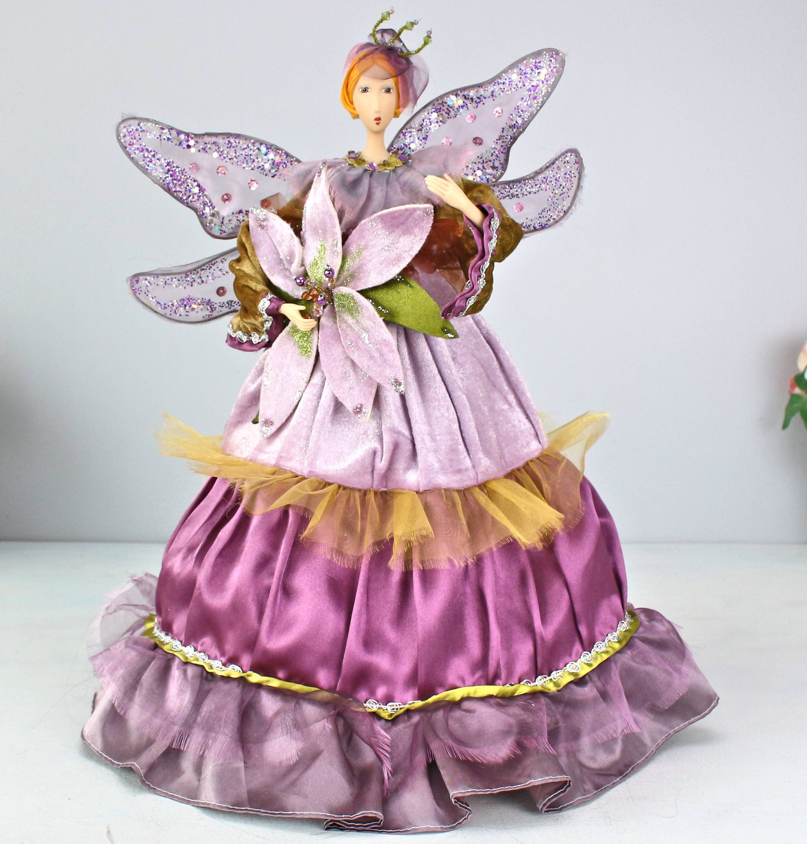 Angel Tree Topper Purple Dress - Etsy