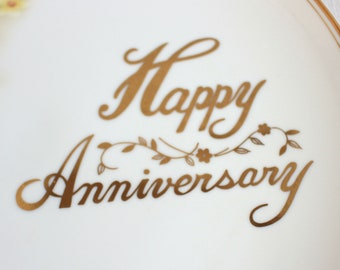 Happy Anniversary Plate,10