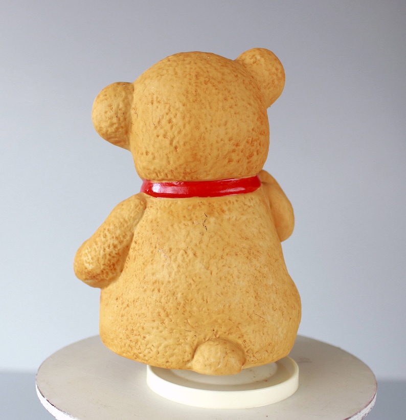 Vintage Musical Box Teddy Bear by Mann Collectible Figurine Etsy